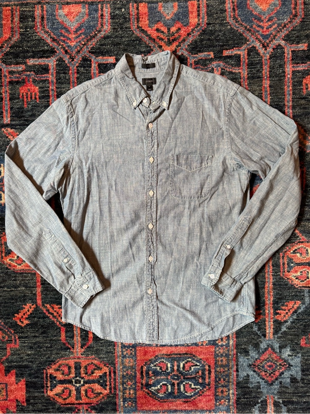 J.Crew Slim Fit Chambray Button-Down Shirt